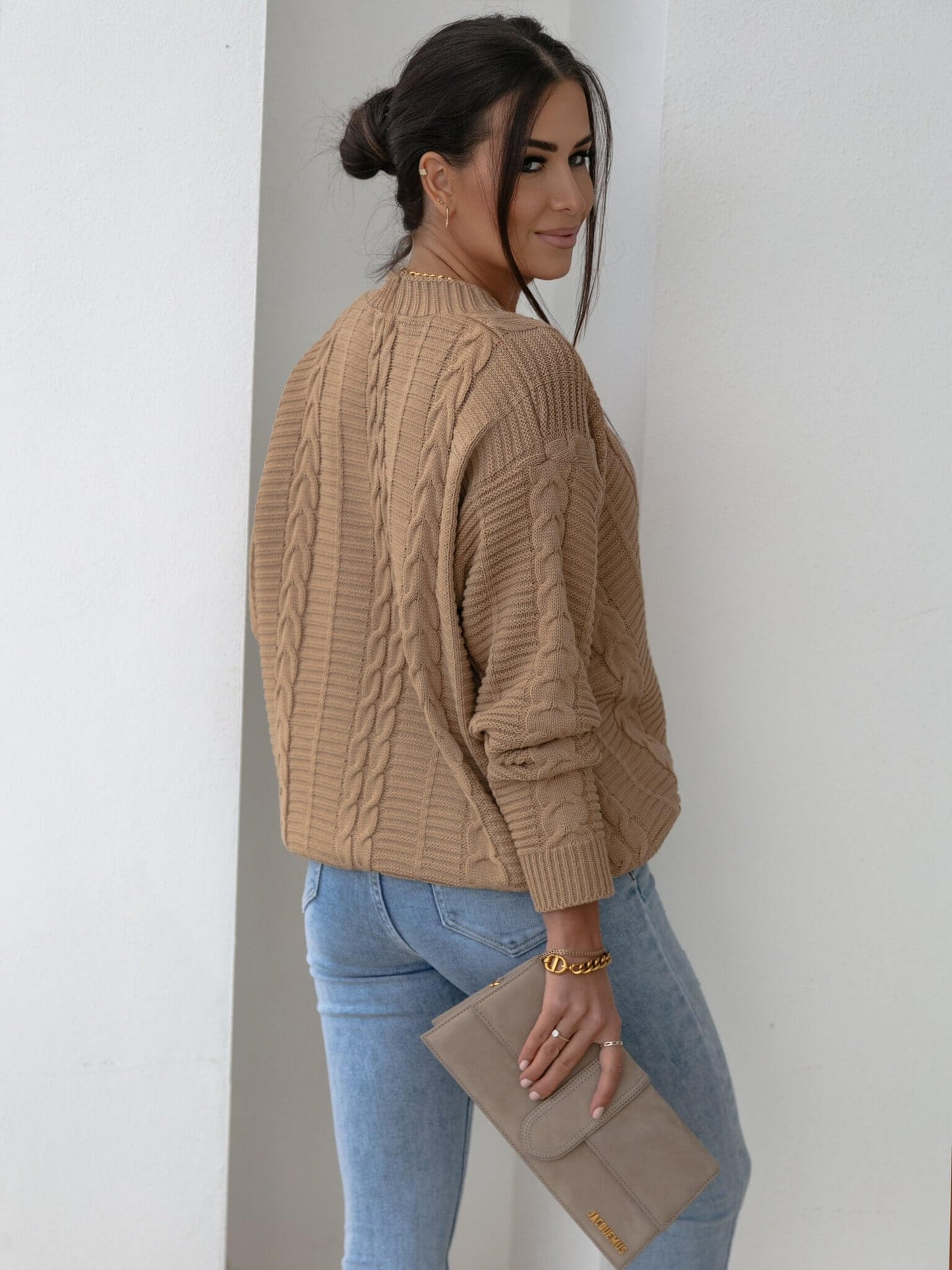 RACHAEL KNIT CARDIGAN - MOCHA