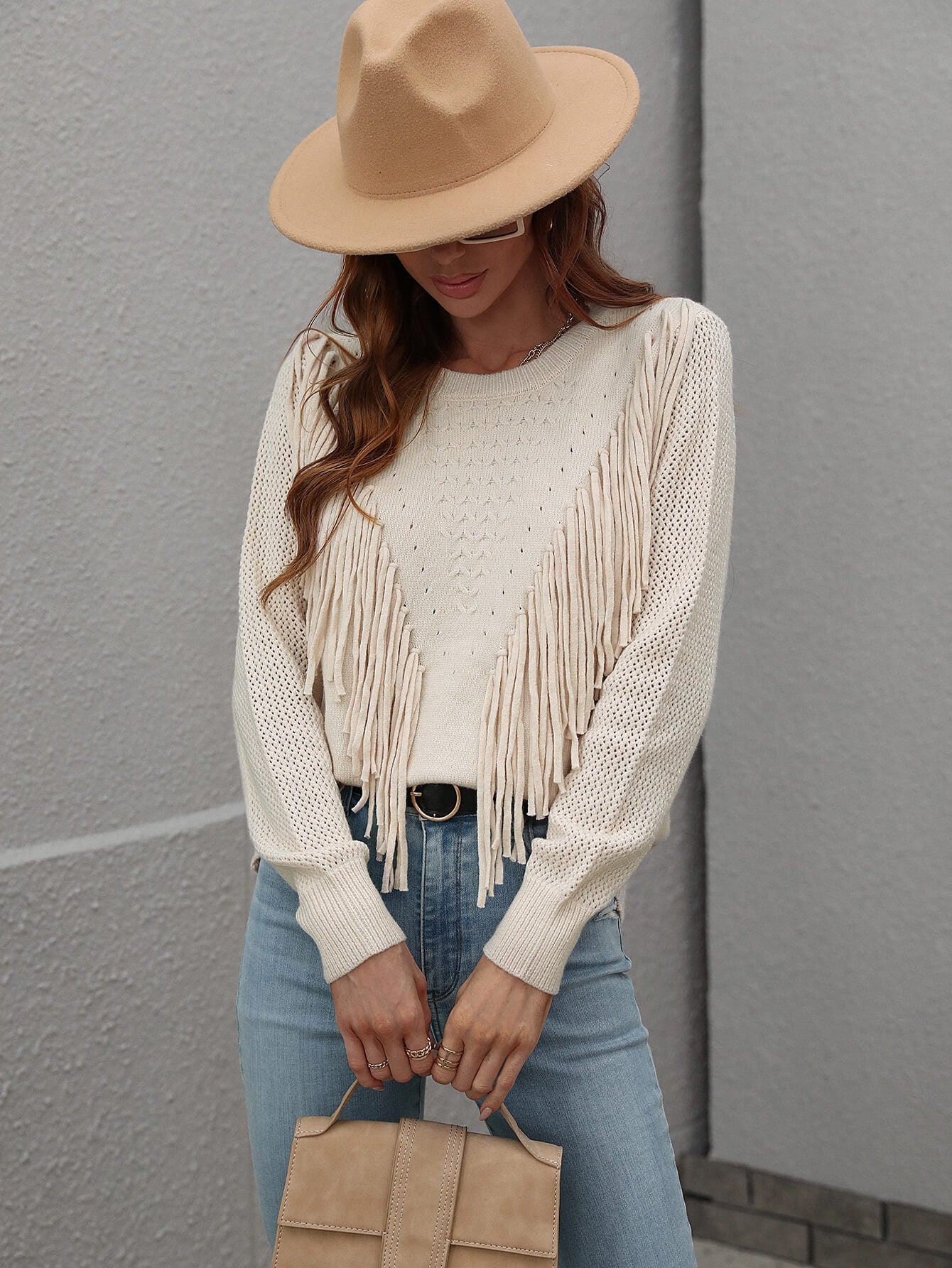 FOREST ADVENTURES KNIT TOP - CREAM