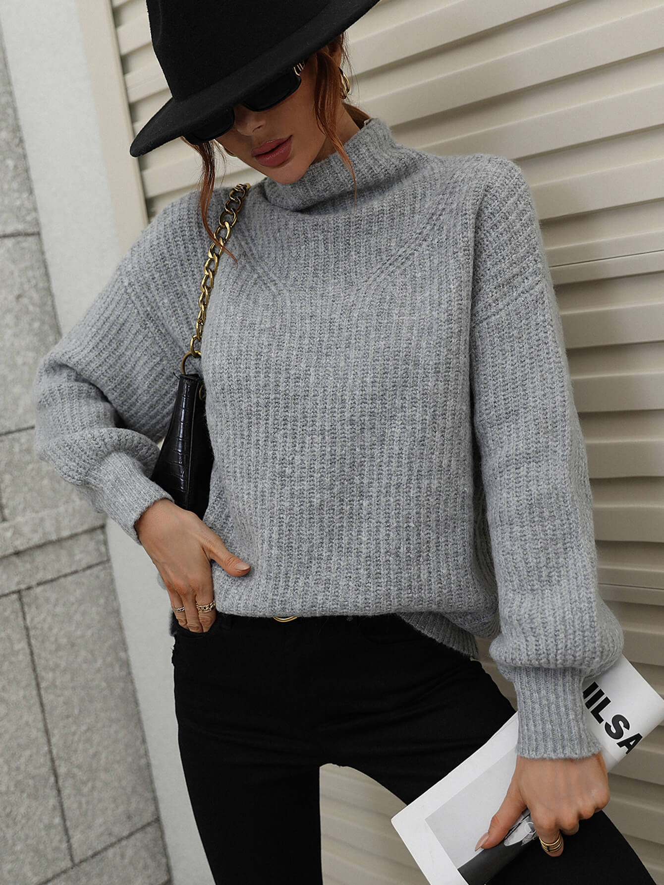 CALISTALLY DOLL | CHESTER KNIT JUMPER GREY