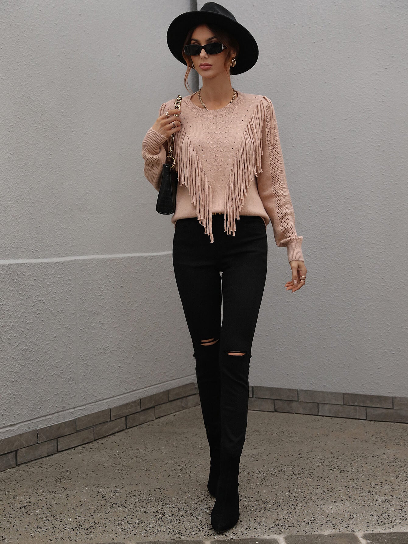 FOREST ADVENTURES KNIT TOP - NEUTRAL