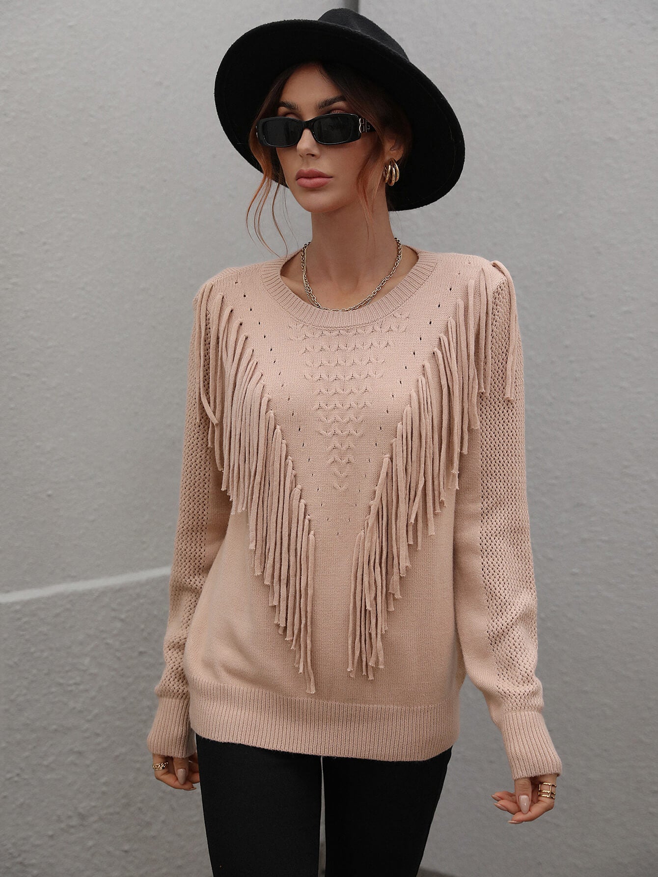FOREST ADVENTURES KNIT TOP - NEUTRAL