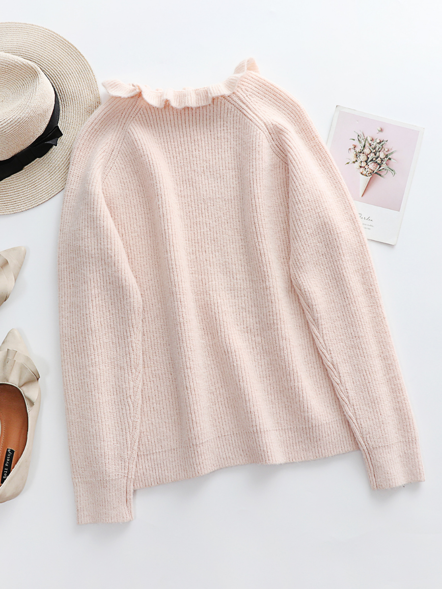 Calistally | MAKEDO Pink Knit Sweater