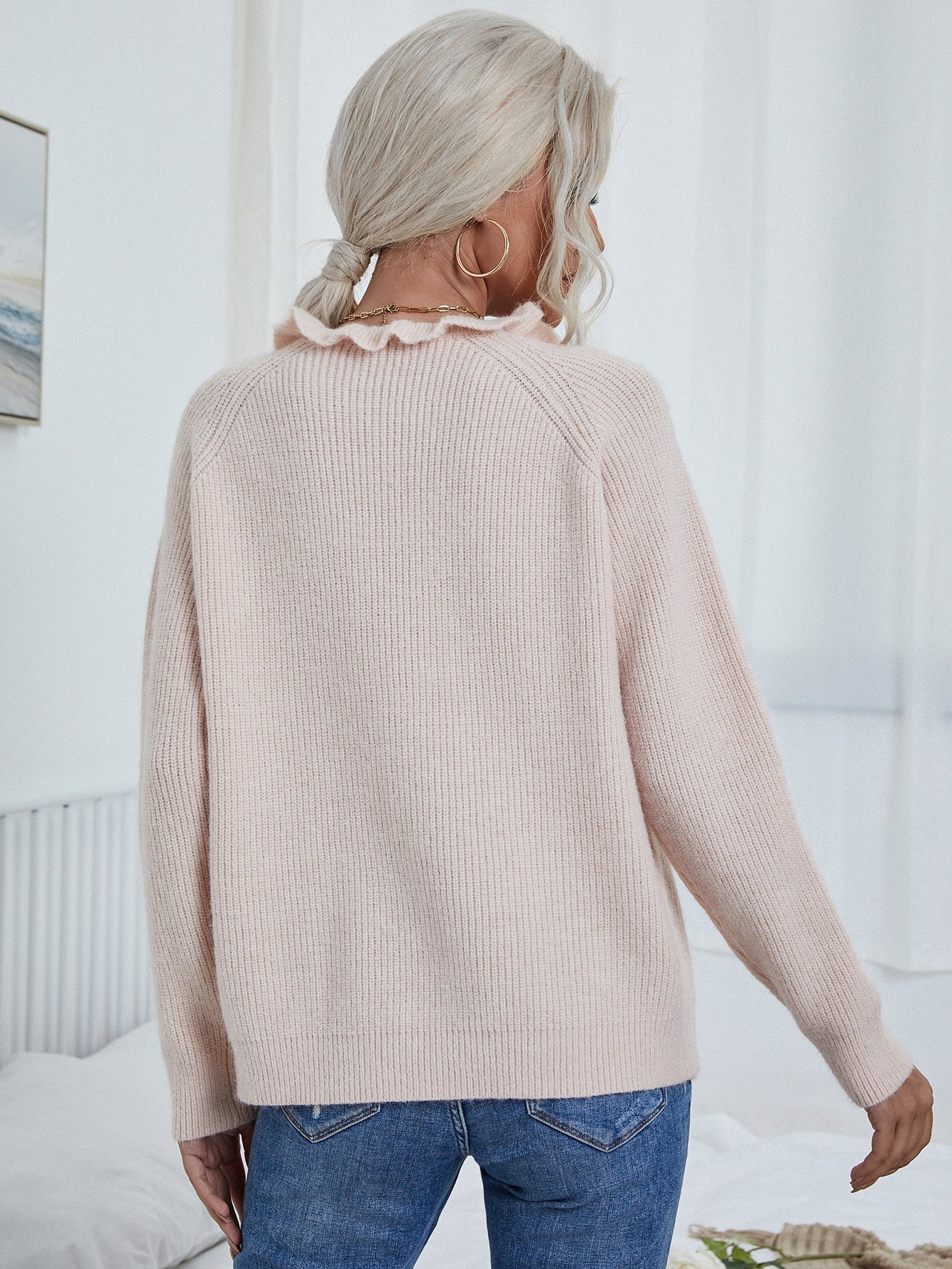 Calistally | MAKEDO Pink Knit Sweater