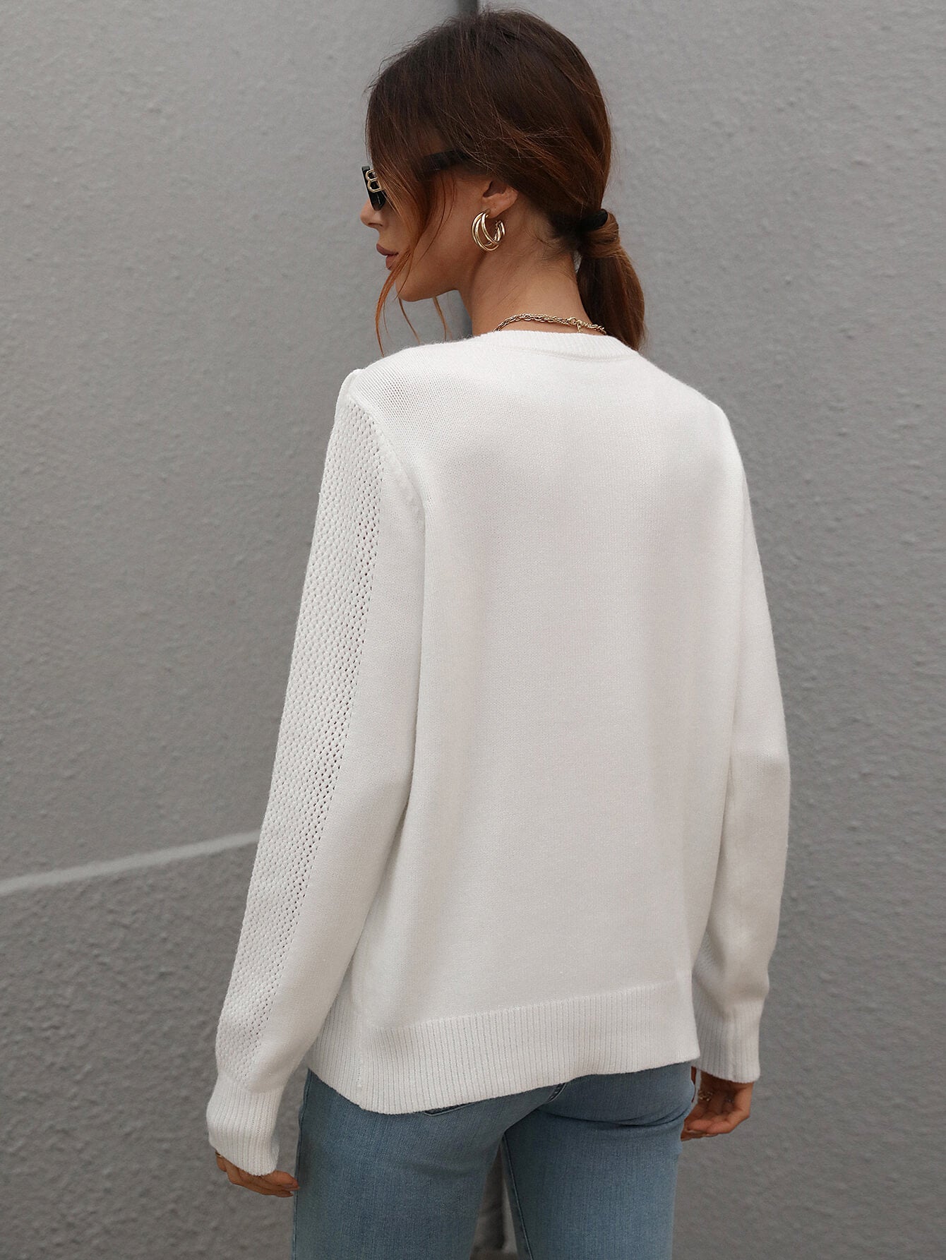 FOREST ADVENTURES KNIT TOP - WHITE
